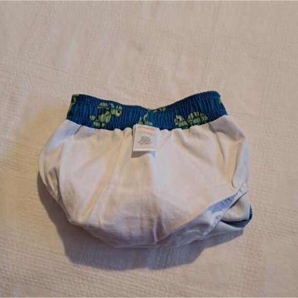 Gymboree boys size 6-12 months Turtle Tykes Line swim shorts PUL lining EUC - Picture 4 of 5